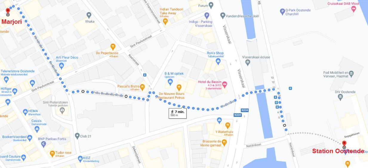 Marjori Oostende Met Gratis Parkeerplaats מראה חיצוני תמונה